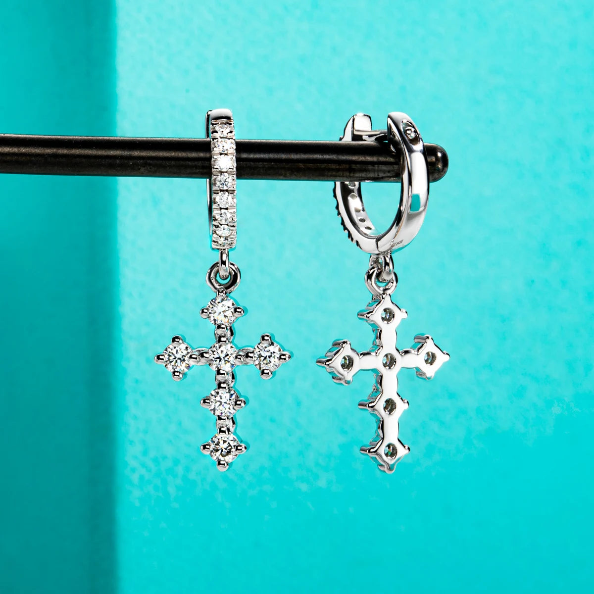 G. Harper Jewelry Co ‘Hail Mary’ Drop Earrings for women front and back detail  