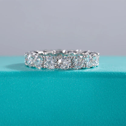 ‘Julie’  4mm Moissanite Eternity Band