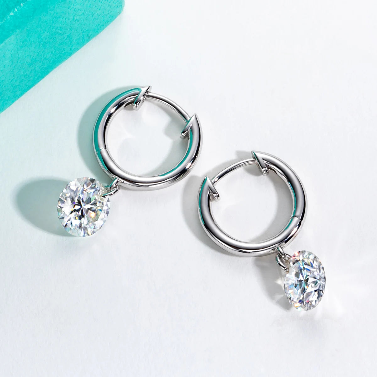 G. Harper Jewelry Co. 2ct Round Drop Earrings