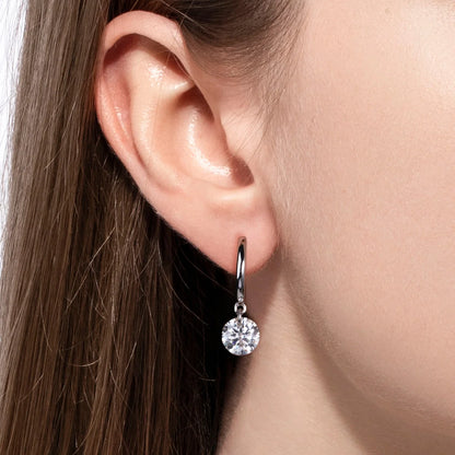 G. Harper Jewelry Co. 2ct Round Drop Earrings