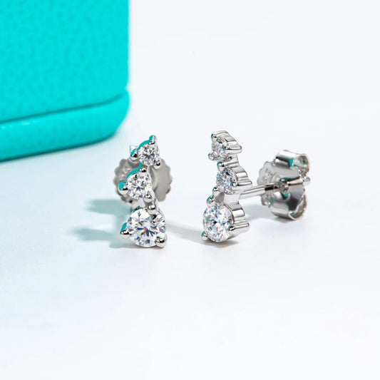 Pendientes de moissanita de G. Harper Jewelry